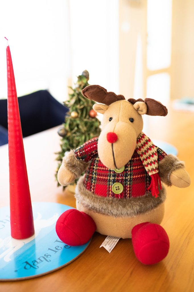 reindeer, christmas, xmas, toy, soft toy, cute, decoration